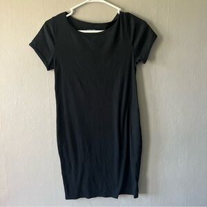 Wild Fable Black Ribbed Mini Dress